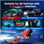 Autel Câble Extension OBD2, Câble Extension Diagnostic OBDII Mâle à Femelle 16 Broches, Adaptateur Cordon OBD2 pour Outil Analys