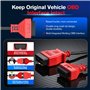 Autel Câble Extension OBD2, Câble Extension Diagnostic OBDII Mâle à Femelle 16 Broches, Adaptateur Cordon OBD2 pour Outil Analys