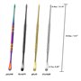 VEINARDYL 12.5cm Acier Inoxydable Outil pour Cuillère à Sculpter Kit d'outils pour Gratter la