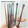 Lot de 8 Cire Outil de Sculpture, VEINARDYL 12.5cm Acier Inoxydable Outil pour Cuillère à Sculpter Kit d'outils pour Gratter la 