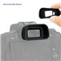 Œilleton allongé en silicone souple pour appareil photo sans miroir Canon EOS R10 APS-C