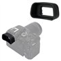 Œilleton allongé en silicone souple pour appareil photo sans miroir Canon EOS R10 APS-C
