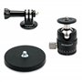 PROfezzion Support de Magnétique Puissant avec Mini Rotule à Rotation 360° pour Gopro Hero 13/12/11/10/9/8/7/6