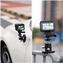 PROfezzion Support de Magnétique Puissant avec Mini Rotule à Rotation 360° pour Gopro Hero 13/12/11/10/9/8/7/6, Insta360 X5/X4/X