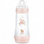 MAM Biberon Easy Start / Anti-Colique Nature - 320ml - Blush - Tétine Débit 3 - 21,99 €