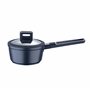 MasterPRO Indigo - casserole de cuisine de 16 cm de diamètre et 8,5 cm de hauteur avec couvercle - fabriqué en aluminium fondu -
