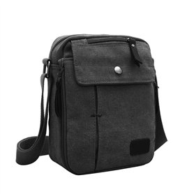 Itoda Sac à bandoulière multifonctionnel Toile Sac à bandoulière Portable Fermeture Éclair Sac à dos Sling Bag Lot léger extérie