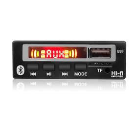 GOFORJUMP USB 3.5mm AUX Bluetooth FM Radio V5.0 Récepteur sans Fil Lecteur MP3 5V 12V Module de Carte de décodage MP3 1 Din Musi