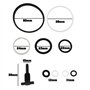 Be In Your Mind Lot de 2 Crics Hydrauliques Horizontaux 50 Mm Voiture Outils Réparation Kit Tiges Cric Cric Voiture Pièce Cric V