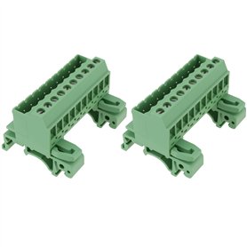 Be In Your Mind 2x Connecteurs pour Rail DIN 10 Broches 2