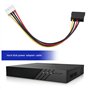 Be In Your Mind Lot de 2 câbles adaptateur d'alimentation 4 broches vers SATA femelle pour disque dur compatible avec enregistre