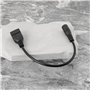 Be In Your Mind Lot de 4 connecteurs d'alimentation CC femelle vers USB A femelle 5,5 mm x 2,1 mm pour petits appareils mobiles,