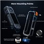 K&F Concept Cage en Aluminium et Bouchon d'objectif Doigts Pliants Mousse Anti-Vent Compatible avec Insta360 X5