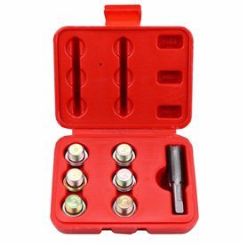 BestsQ M17x1.5MM Bouchon de vidange d'huile Kit de réparation de Filetage de Robinet Vis de Carter d'huile Outil de rechapage