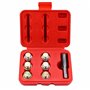 BestsQ M17x1.5MM Bouchon de vidange d'huile Kit de réparation de Filetage de Robinet Vis de Carter d'huile Outil de rechapage