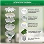 SANSI Lampe Horticole LED Dimmable pour Plantes d'Intérieur, Ampoule de Culture Plante E27 40W Spectre Complet, Minuterie 4/8/12