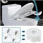 Create idea Lot de 6 rondelles d'écrous pour siège de toilette - Filetage M6 - Fixation inférieure de siège de toilette - Matéri