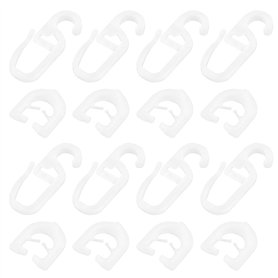 Create idea Lot de 50 paires de glissières de rideaux en plastique blanc compatibles avec Scania Truck R-S Series Rideaux coulis