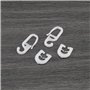 Create idea Lot de 50 paires de glissières de rideaux en plastique blanc compatibles avec Scania Truck R-S Series Rideaux coulis