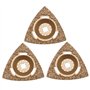 Create idea 3x Râpes Triangulaires en Carbure de Tungstène 78 Mm Adaptées Aux équipements de Coupe à Vibrations Courants Outil d