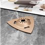 Create idea 3x Râpes Triangulaires en Carbure de Tungstène 78 Mm Adaptées Aux équipements de Coupe à Vibrations Courants Outil d