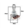 Create idea 4pcs Boutons de Potentiomètre Linéaire pour Guitare B50K 18 Mm de Long Axe Fendu Contrôle Du Volume Et de La Tonalit