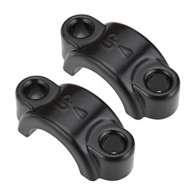 Create idea Lot de 2 Colliers de Serrage de Levier de Frein M6 en Aluminium pour Maître-Cylindre d'embrayage Couvercle de Fixati