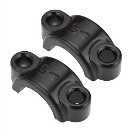 Create idea Lot de 2 Colliers de Serrage de Levier de Frein M6 en Aluminium pour Maître-Cylindre d'embrayage Couvercle de Fixati