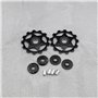 Lot de 2 poulies de dérailleur arrière 13T compatibles avec Shimano SRAM 8, 9, 10, 11, 12 vitesses, noir