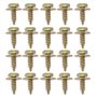 The Lord of the Tools 40pcs Vis Autotaraudeuses de Doublure de Garde-Boue Pare-Chocs Boulons Auto-perceurs en Métal Compatible a