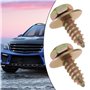 The Lord of the Tools 40pcs Vis Autotaraudeuses de Doublure de Garde-Boue Pare-Chocs Boulons Auto-perceurs en Métal Compatible a