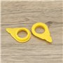 The Lord of the Tools Lot de 20 écrous de roue jaunes de 19 mm pour camions, voitures, caravanes, remorques