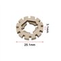 The Lord of the Tools 3 Pc Adaptateur d'arbre d'outil Oscillant Compatible avec Bosch Compatible avec Fein Compatible avec Multi