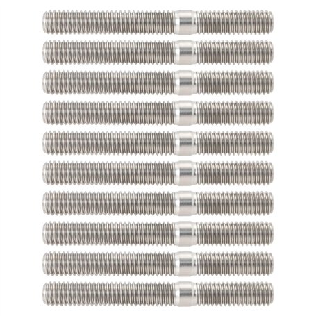 The Lord of the Tools 10pcs M6 Goujon de système de carburateur Goujons de collecteur d'échappement DIN 835 M6x18 à M6x30 Boulon