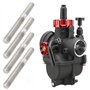 The Lord of the Tools 10pcs M6 Goujon de système de carburateur Goujons de collecteur d'échappement DIN 835 M6x18 à M6x30 Boulon