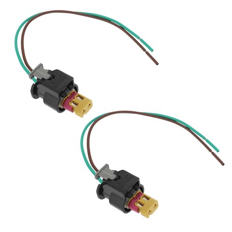 The Lord of the Tools 2 Pièces Connecteur Précâblé de Voiture à 2 Broches 4F0973702A 4F0973702 Compatible avec Audi Compatible a