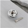 The Lord of the Tools Lot de 4 Supports de Cordes de Basse électrique Ronds 18 X 10 Mm Guides Chromés Arbres à Cordes en Métal M