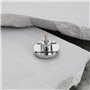 The Lord of the Tools Lot de 4 Supports de Cordes de Basse électrique Ronds 18 X 10 Mm Guides Chromés Arbres à Cordes en Métal M