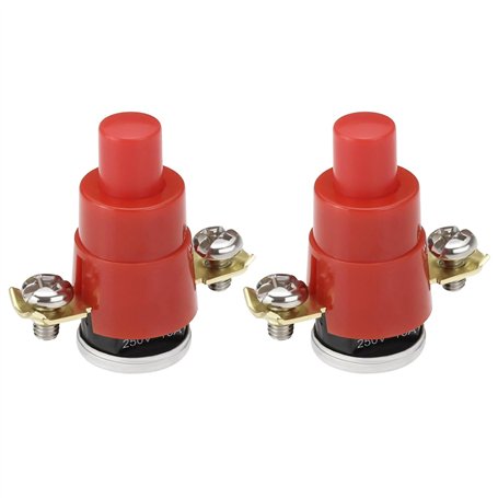 The Lord of the Tools Lot de 2 interrupteurs thermiques à réinitialisation automatique 56 °C 250 V 16 A/10 A pour enrouleur de c