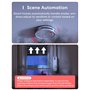 Meross Matter Enrouleur de Sangle Connecté, Enrouleur Volet Roulant (max. 45 kg, 6 m²), Compatible avec HomeKit Alexa et Google 