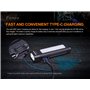 FENIX WT16R Lampe torche de travail rechargeable et éclairage de zone | 300 lumens | 115 m | 30 heures maximum | panneau latéral