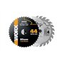 WORX - Lot de 3 lames pour scie circulaire - Pour le bois