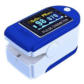Contec CMS50D Oxymètre de pouls Bleu