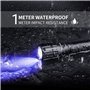 NEXTORCH Lampe de poche UV LED 405 nm pour détecter les taches sur la moquette, les tapis, résine imprimée 3D C2UV (405 nm UV)