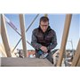 Bosch 1 guide parallèle professionnel pour scies circulaires GKS 18V-57-2 (pour coupe parallèle facile, scie circulaire accessoi