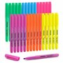 TWOHANDS Surligneurs à Pointe Biseautée - Couleurs Fluorescentes Assorties pour un Surlignage Précis et Éclatant - Blister de 30