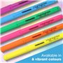 TWOHANDS Surligneurs à Pointe Biseautée - Couleurs Fluorescentes Assorties pour un Surlignage Précis et Éclatant - Blister de 30