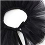 Kdjsic Femmes Victorien à Volants Maille Faux col châle rétro Couches Tulle détachable Cou Volant décoratif Clown Cosplay Tour d