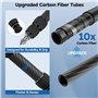 SIRUI Mini Trépied en Fibre de Carbone avec Colonne Centrale Extensible, Hauteur Maximale 66 cm, Supporte 15 kg - Ultra-Léger 0,