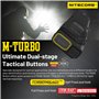 NITECORE EDC27 UHi 3100 Lumen Lampe torche EDC ultra fine haute performance avec porte-clés rétractable, Noir